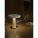 design for the people by Nordlux Tafellamp op batterijen TREZZI PORTABLE IP20, chroom, wit dimbaar