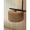 Nordlux Pendelarmatuur VIVIENNE DUAL 2-vlams E27 IP20, beige, zwart dimbaar