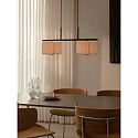 Nordlux Pendelarmatuur VIVIENNE DUAL 2-vlams E27 IP20, beige, zwart dimbaar