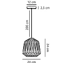 Nordlux Pendelarmatuur ELBIE E27 IP20, wit dimbaar