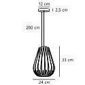Nordlux pendant luminaire SALLINO E27 IP20, white dimmable