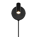 Nordlux Wandarmatuur OMARI rond, draaibaar, roteerbaar IP20, zwart 