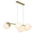 pendant luminaire LILLY 5 flames E14 IP20, brass dimmable