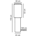 Nordlux Staande lamp IZARA 110 E27 IP20, beige 