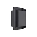 Nordlux Wandarmatuur voor buitenshuis NICO 22 ROUND MAXI GU10 IP54, zwart dimbaar