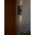 Nordlux Wandarmatuur voor buitenshuis KYKLOP RIPPLE WL MAXI up / down, cilindrisch, met Lamphouder E27 IP54, zwart mat