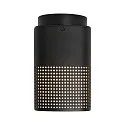Nordlux outdoor ceiling luminaire SIDARA CL square, perforated, sea-air resistant, with lamp socket E27 IP54, seaside black