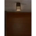 Nordlux outdoor ceiling luminaire SIDARA CL square, perforated, sea-air resistant, with lamp socket E27 IP54, seaside black