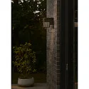 Wandarmatuur voor buitenshuis SIDARA WL hoekig, geperforeerd, Zeelucht bestendig, met Lamphouder E27 IP54, seaside zwart