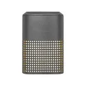 Nordlux outdoor wall luminaire SIDARA WL square, perforated, sea-air resistant, with lamp socket E27 IP54, seaside anthracite