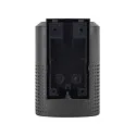 Nordlux outdoor wall luminaire SIDARA WL square, perforated, sea-air resistant, with lamp socket E27 IP54, seaside anthracite