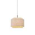 design for the people by Nordlux pendant luminaire TAKAI E27 IP20, beige dimmable