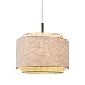 design for the people by Nordlux pendant luminaire TAKAI E27 IP20, beige dimmable