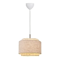 design for the people by Nordlux pendant luminaire TAKAI E27 IP20, beige dimmable
