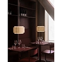 design for the people by Nordlux pendant luminaire TAKAI E27 IP20, beige dimmable
