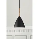 design for the people by Nordlux Pendant luminaire PURE 20, height 35cm, shade Ø 20cm, pendulum 300cm, E27, black