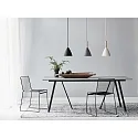 design for the people by Nordlux Pendant luminaire PURE 20, height 35cm, shade Ø 20cm, pendulum 300cm, E27, black