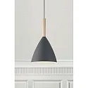 design for the people by Nordlux design for the people by Nordlux Pendant luminaire PURE 20, height 35cm, shade Ø 20cm, pendulum 300cm, E27, gray