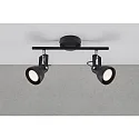 Nordlux Nordlux Spot ASLAK track, 2 flames, GU10, black