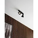 Nordlux Spotlight bar EIK 2-vlams, instelbaar GU10 IP20, zwart mat dimbaar