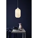 Nordlux Nordlux Pendant luminaire MILFORD 20, shade Ø 20cm, height 33.5cm, pendulum 300cm, E27, opal glass