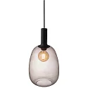 Nordlux Pendant luminaire ALTON 23, shade Ø 23cm, height 43cm, pendulum 300cm, E27, white / brass / black