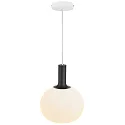 Nordlux Pendant luminaire ALTON 25, shade Ø 25cm, height 33cm, pendulum 300cm, E27, white / brass / black