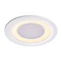 Nordlux Nordlux LED Ceiling recessed luminaire CLYDE 8, Ø 8.2cm, 5.5W 2700K 350lm 120°, 3-stage MOODMAKER circuit, white