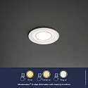 Nordlux Nordlux LED Ceiling recessed luminaire CLYDE 8, Ø 8.2cm, 5.5W 2700K 350lm 120°, 3-stage MOODMAKER circuit, white