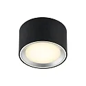 Plafondarmatuur FALLON IP20, zwart dimbaar