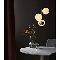 Nordlux Pendelarmatuur LILLY E14 IP20, messing, opaalwit, zwart 