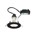Downlight CANIS set van 1 GU10 IP20, zwart dimbaar