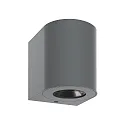 Nordlux Wandarmatuur voor buitenshuis CANTO 2 up down, rond, instelbaar, schakelbaar IP44, grijs 