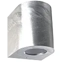 Wandarmatuur voor buitenshuis CANTO 2 up down, rond, instelbaar, schakelbaar IP44, verzinkt 