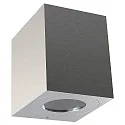 LED Outdoor Wall luminaire CANTO KUBI 2, IP44, 12W 2700K 500lm 2x75°, stainless steel