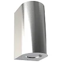 Wandarmatuur voor buitenshuis CANTO MAXI 2 GU10 IP44, rvs, helder
