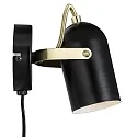 Nordlux Wall spot LOTUS, E14, IP20, black/gold