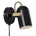 Nordlux Wall spot LOTUS, E14, IP20, black/gold