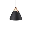 design for the people by Nordlux Pendelarmatuur STRAP 36 E27 IP20, zwart dimbaar