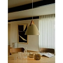 design for the people by Nordlux pendant luminaire STRAP 36 E27 IP20, sand coloured dimmable