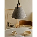 design for the people by Nordlux Pendelarmatuur STRAP 36 E27 IP20, lichtgrijs dimbaar