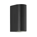 Nordlux LED Wall luminaire ASBOL Outdoor luminaire IP44, Up/Down, height 15cm, width 6.7cm, depth 9.5cm, 2x 5W 3000K, 97°