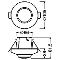 Ledvance Sensor DALI-2 SENSOR LS/PD C CI FS1 M Digitale DALI-dimuitgang