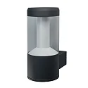 Wandarmatuur voor buitenshuis ENDURA® STYLE LANTERN MODERN cilindrisch, schakelbaar IP44, donkergrijs 