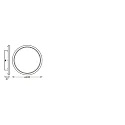 Ledvance Wand- en plafondarmatuur SMART+ WIFI ORBIS DISC 400MM TW Tunable White, bedienbaar via WLAN / WIFI IP44, dimbaar