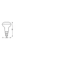 Ledvance LED reflectorlamp SMARTWFR5040 3W 230V TW E14 4X1 LEDV Tunable White, bedienbaar via WLAN / WIFI