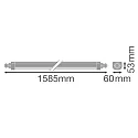 Ledvance Armatuur voor vochtige ruimten DAMP PROOF COMP TH 1500 V 62W 840 IP66 bekabeld IP66