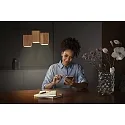 Ledvance SMART+ WIFI DECOR WOOD PENDANT TW 3-vlams, Tunable White, bedienbaar via WLAN / WIFI, dimbaar