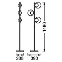Ledvance DECOR MEMPHIS FLOOR BK GD 3XG9