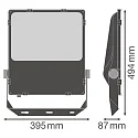 Ledvance floodlight FL PFM DA SYM 60 200W 4000K BK DALI controllable, symmetrical IP66, black